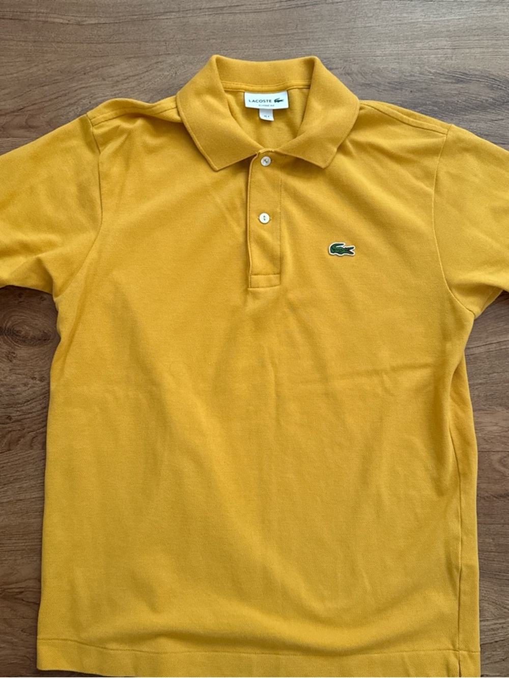 Lacoste Polo Shirt in Mustard Yellow